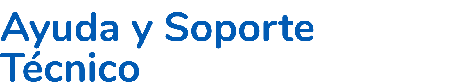 Ayuda y Soporte T cnico