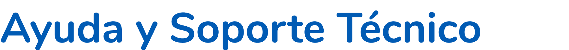 Ayuda y Soporte T cnico